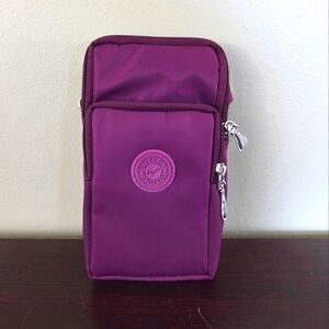 Witery Purple Water Resistant Nylon Lightweight Mini Crossbody NWOT